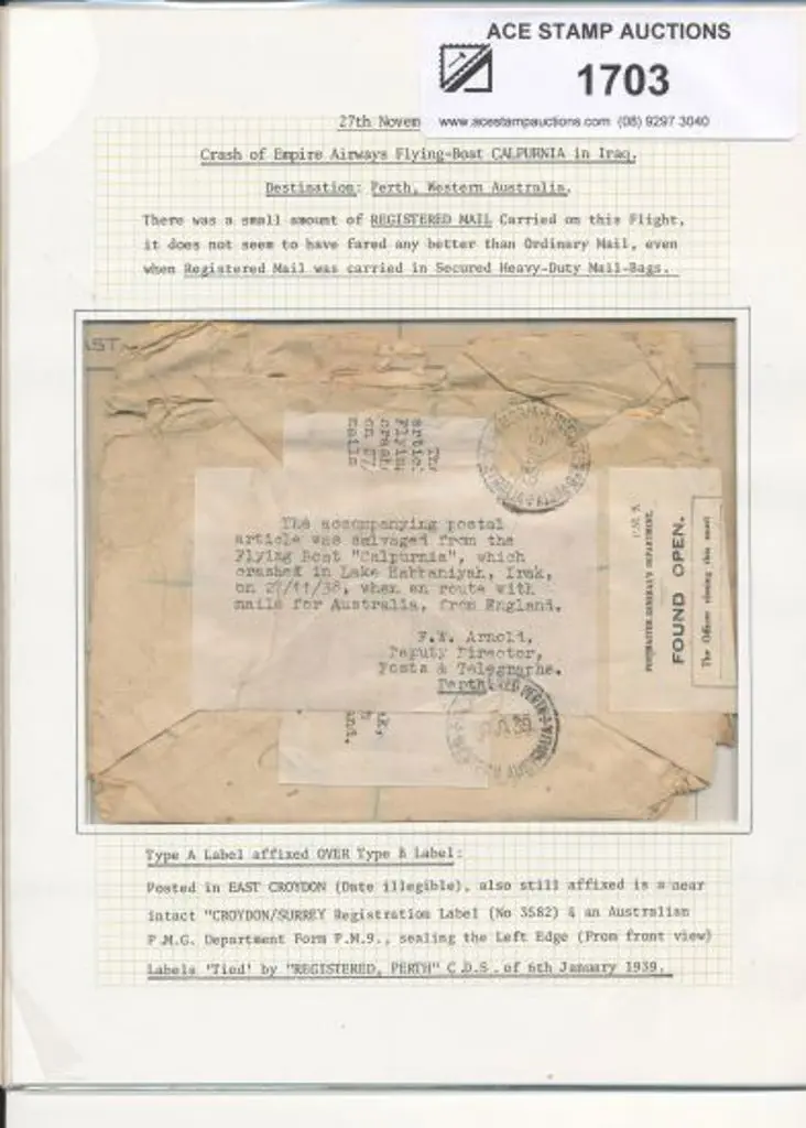 1938 Calpurnia (27th Nov) Empire Airways Flying ... Image 1++