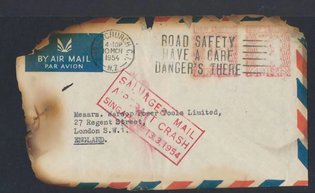 1954 Belfast (13th Mar) Crash cover from British ... Image 1++