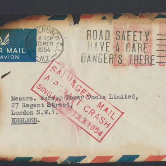 1954 Belfast (13th Mar) Crash cover from British ...