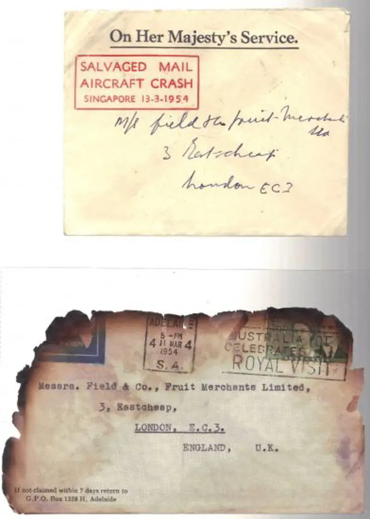 1954 Belfast (13th Mar) Crash cover from British ... Image 1++