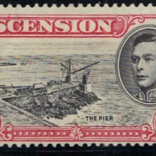 Ascension 1938 2/6d The Pier with "cut mast & ...