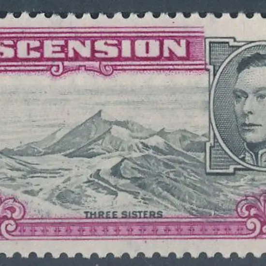 Ascension 1944 10/- Three Sisters. Perf. 13. MLH. ...
