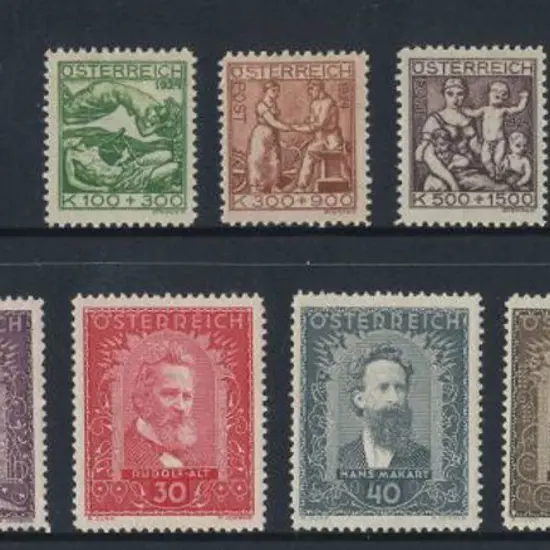 Austria 1924 Artist charity set, 1932 painters SG ...
