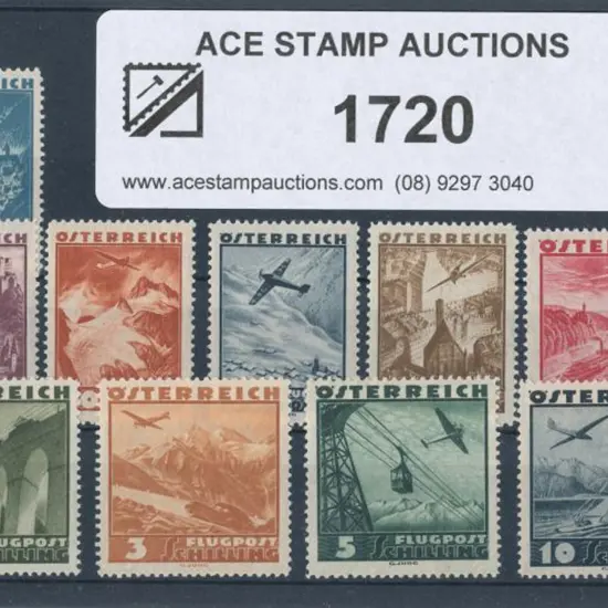 Austria 1935 Airs 20gr to 10sch. MLH/MUH. SG ...