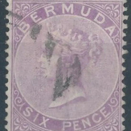Bermuda 1874 6d dull mauve with inverted wmk. ...