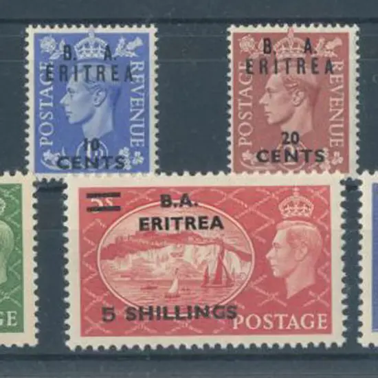 British Occupation of Italian Colonies 1951 "B.A. ...