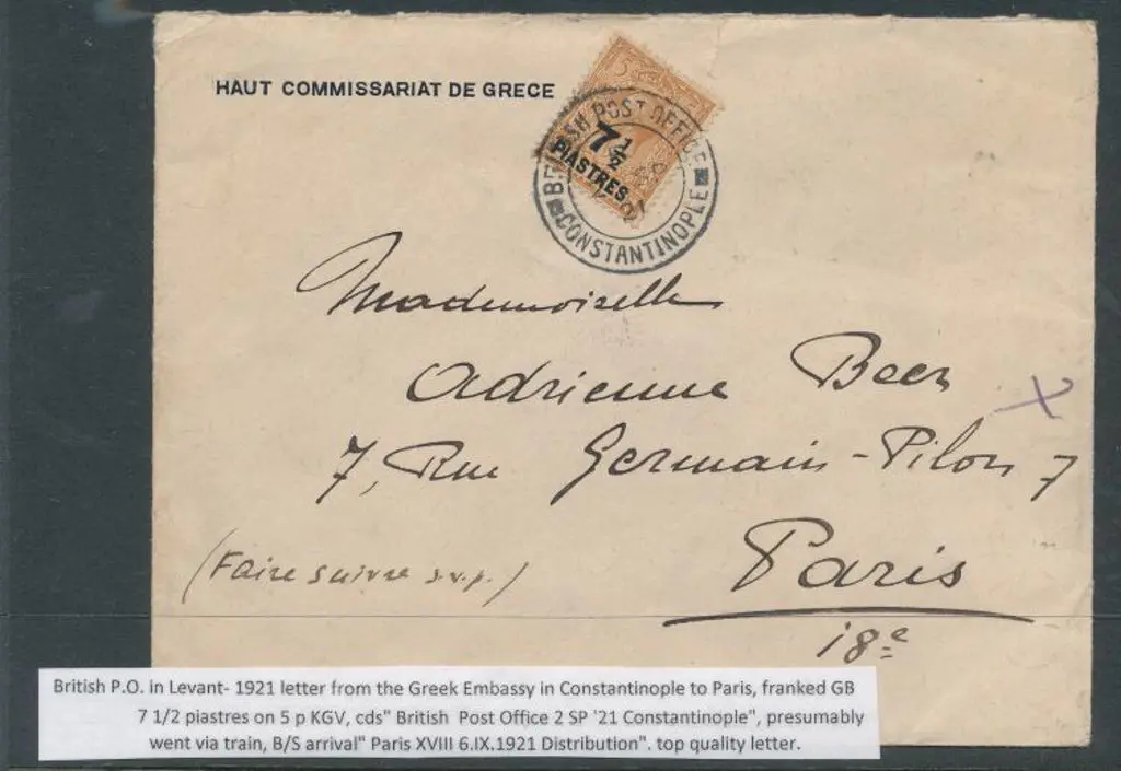 British Post Offices in The Levant 1902 Great ... Image 1++