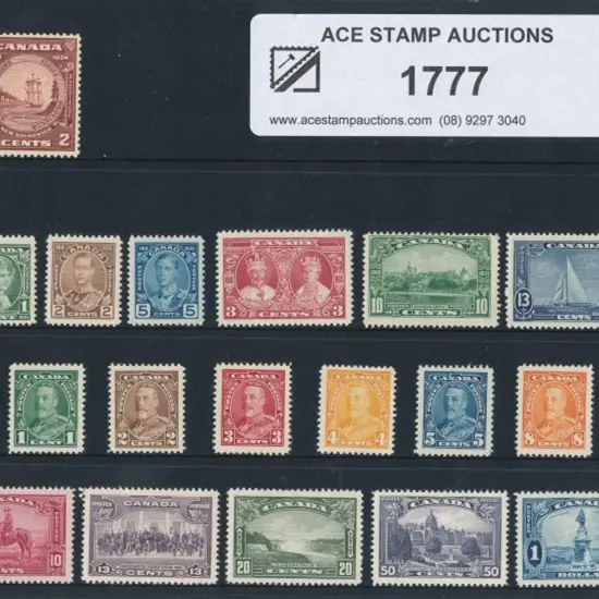 Canada 1934 New Brunswick & 1935 SJ & defins to $1 ...