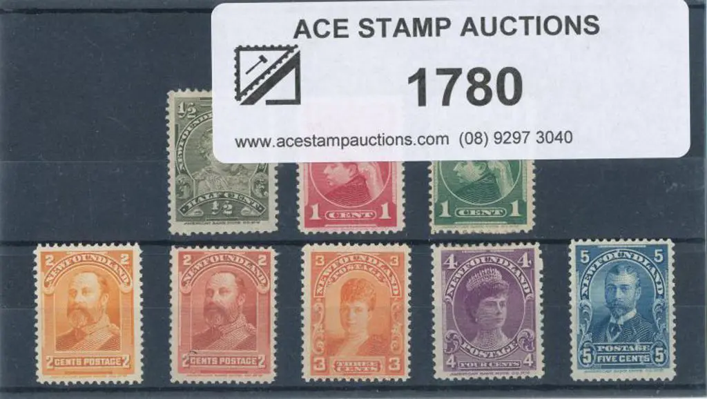 Canada - Newfoundland 1897/1918 set to 5¢ incl all ... Image 1++