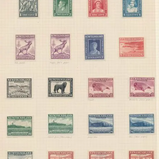 Canada - Newfoundland 1941/44 defins to 48¢. Fresh ...