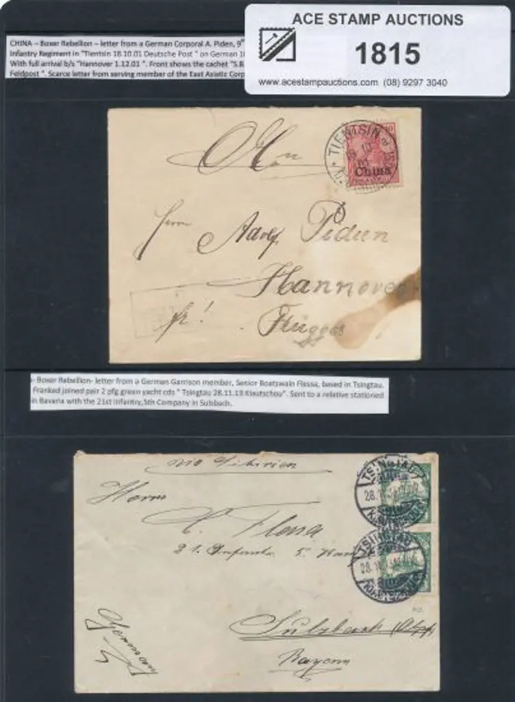 1913 (28th Nov) letter from a German Garrison ... Image 1++