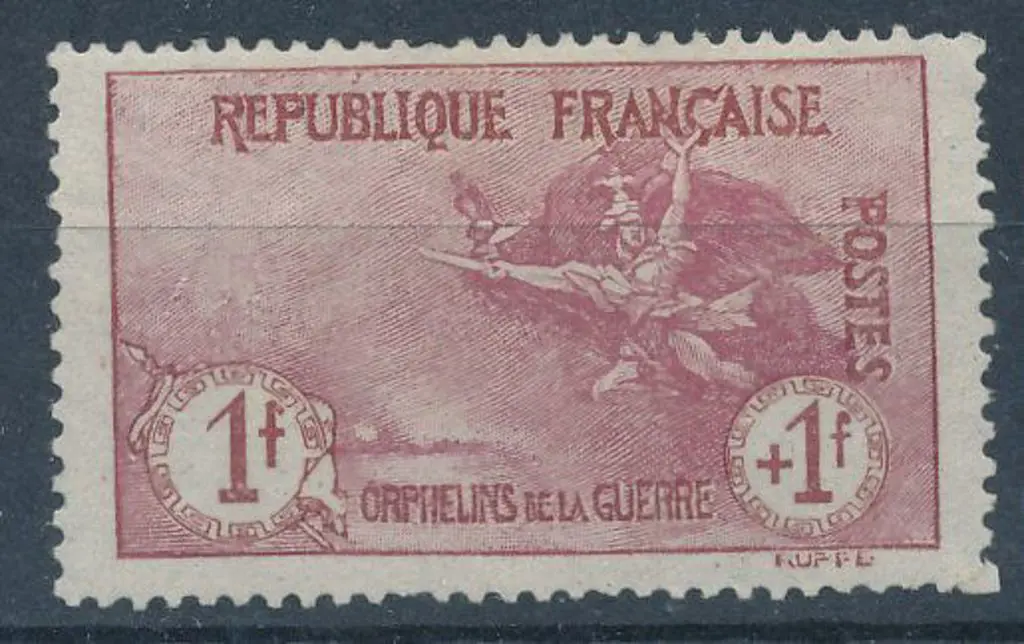 France 1917/19 War Orphans Fund 1f+1f MUH. Added ... Image 1++