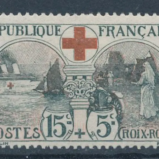 France 1918 Red Cross Fund 15¢+15¢ Hospital & ...