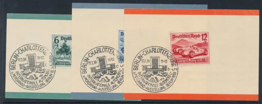 Germany 1939 Auto Exhibition set with special ... Image 1++