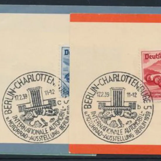 Germany 1939 Auto Exhibition set with special ...