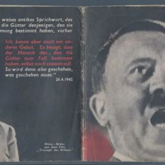 Germany WWII rare propaganda leaflet with Hitler ...