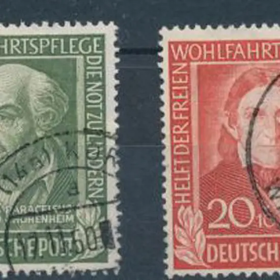 Germany West 1949 Relief Fund set of 4. F/U Mi ...