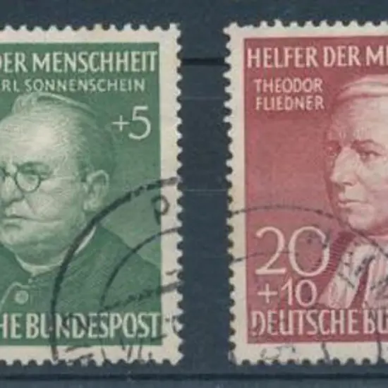 Germany West 1952 Relief Fund set of 4. Very Fine ...