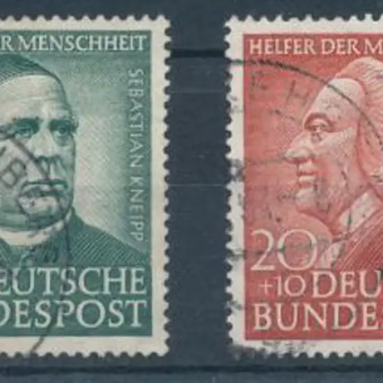 Germany West 1953 Relief Fund set of 4 Fine Used. ...
