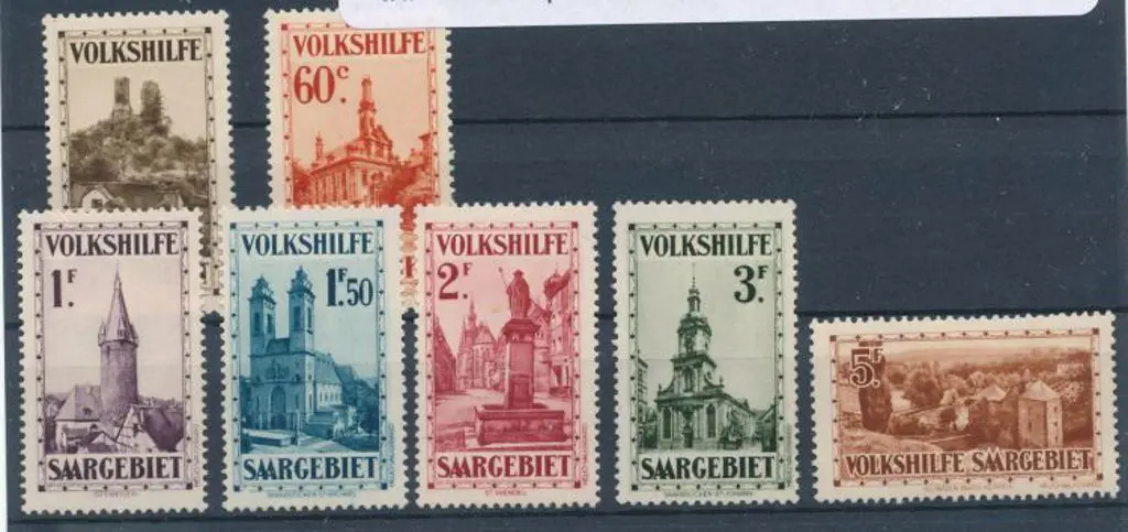Germany - French Zone 1932 Charity set of 7. Fresh ... Image 1++
