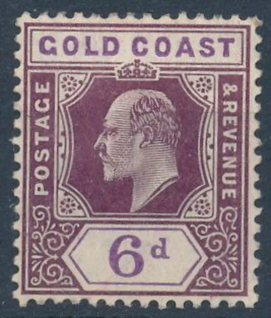 Gold Coast 1906 6d dull purple & violet KGV on ... Image 1++