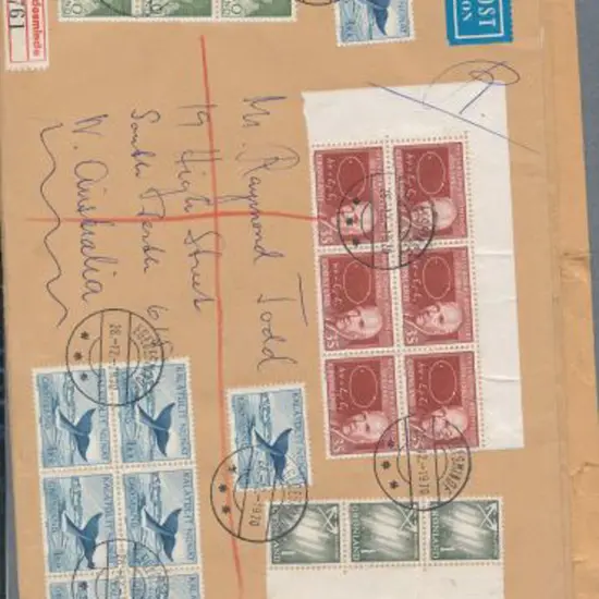 Greenland 1970/71 airmail covers to W.A. bearing ...