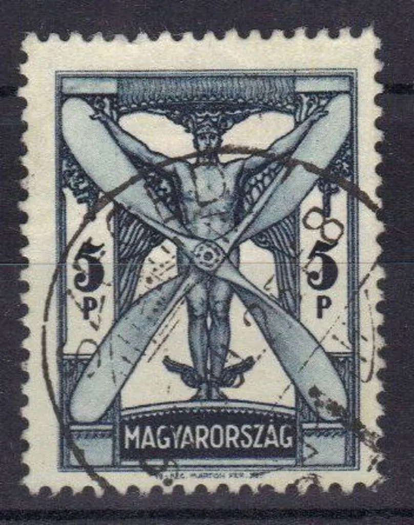 Hungary 1933 5p Airmail F/U. SG 562 Cat. £120 Image 1++