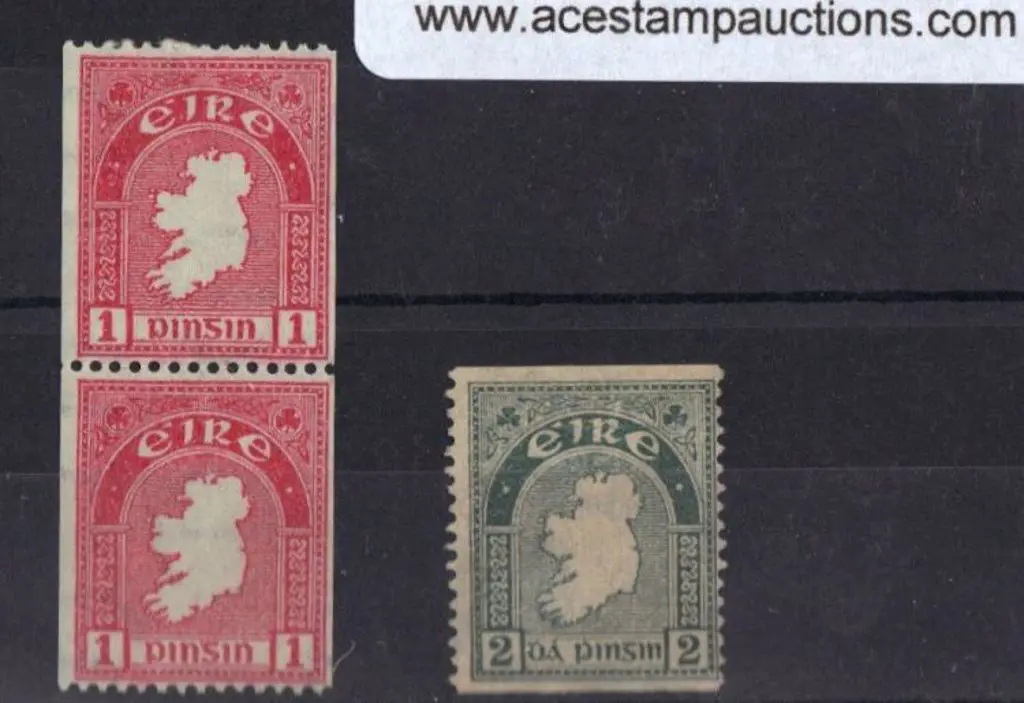 Ireland 1934/40 2d Coil perfs SG 749 mint no gum & ... Image 1++