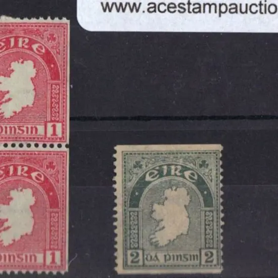 Ireland 1934/40 2d Coil perfs SG 749 mint no gum & ...