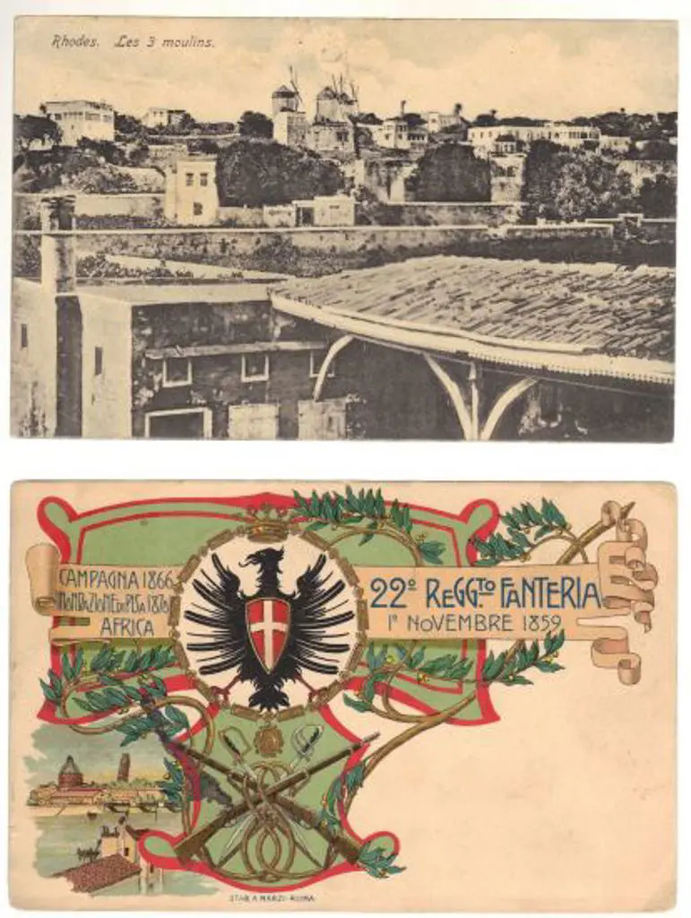 Italy 1906 postcard from 22nd Reggimento Fanteria ... Image 1++