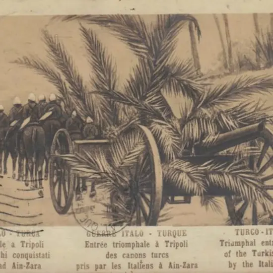 Italy 1912 Postcard showing Triumphal entry of ...
