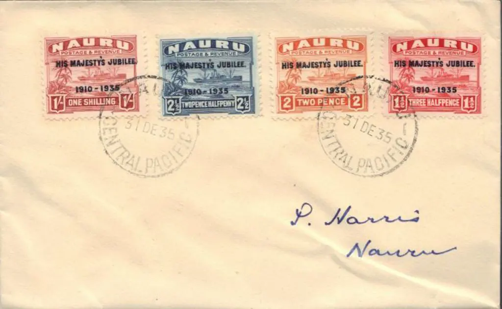 Nauru 1935 (31st Dec) Silver Jubilee set of 4 ... Image 1++