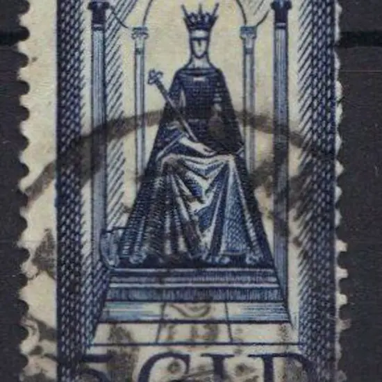 Netherlands 1923 5g blue Jubilee used. Centred to ...
