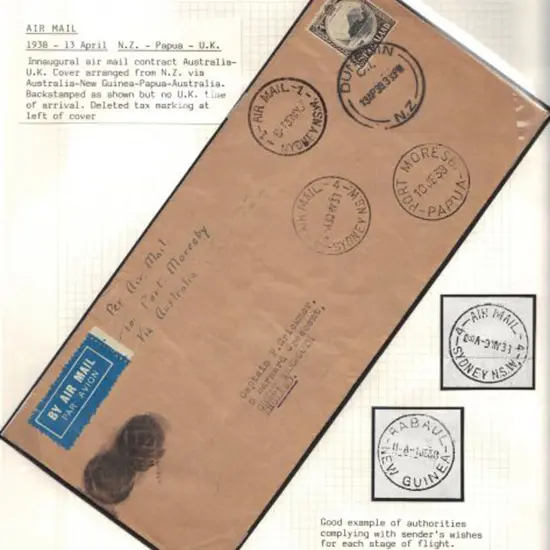 New Zealand 1938 Airmail cover via Australia to ...