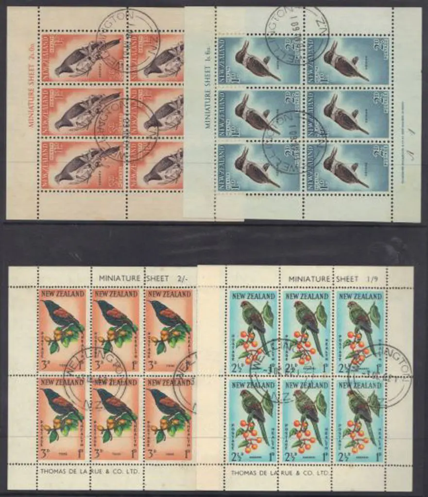 New Zealand 1960, 1962 & 1964 Health M/S pairs ... Image 1++