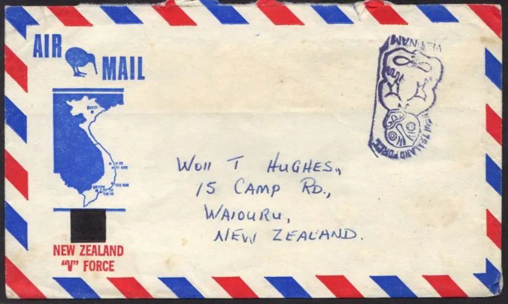 New Zealand 1966 3 envelopes from Vietnam Forces, ... Image 1++