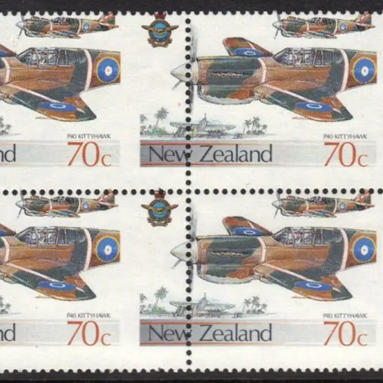 New Zealand 1987 70c Kittyhawk from RNZAF set with ...