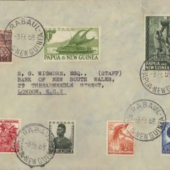 Papua New Guinea 1953 (3rd Feb) ½d to 2/- on Bank ...
