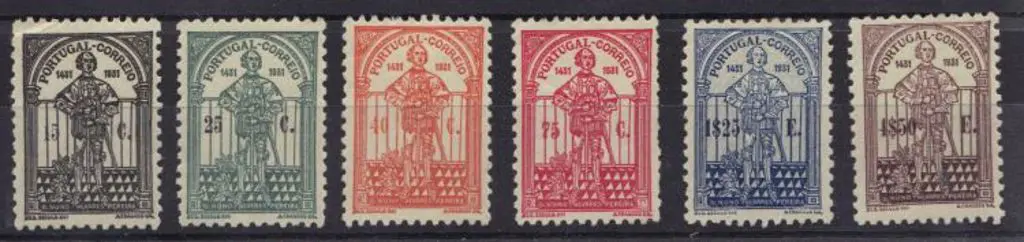 Portugal 1931 Pereira set of 6. Fresh MLH. SG ... Image 1++