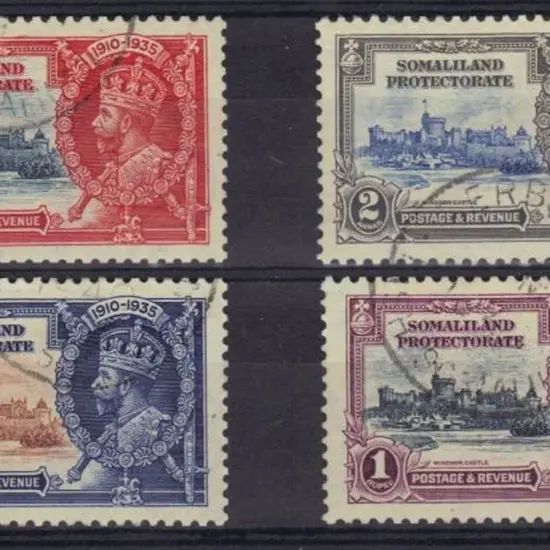 Solomon Islands 1935 Silver Jubilee set of 4 F/U. ...