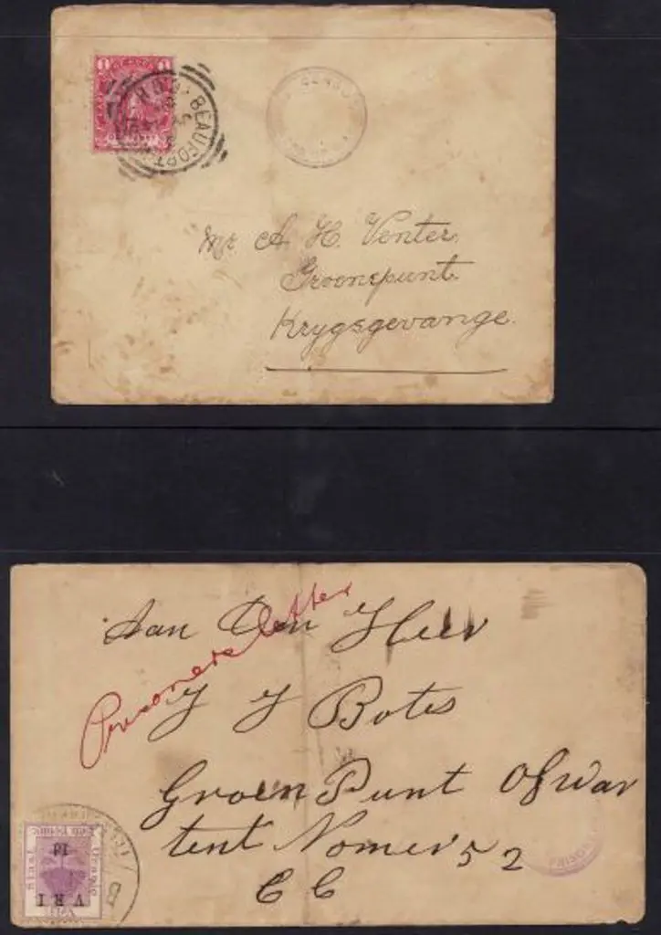 South Africa - Boer War 1900 covers to Green Point ... Image 1++