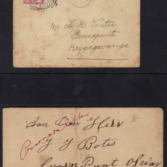 South Africa - Boer War 1900 covers to Green Point ...