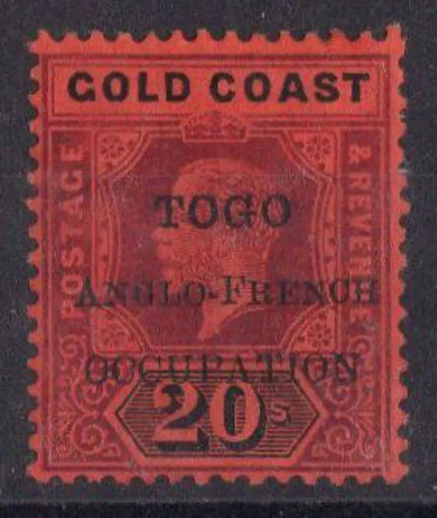 Togo (Anglo-French Occ) 1915 ovpt on Gold Coast ... Image 1++