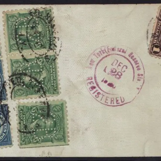 USA - Interbank Registered Parcel Tags 192? (28th ...
