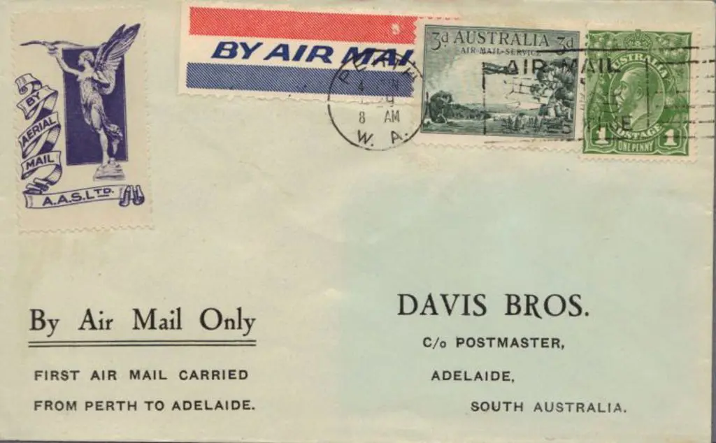 1929 (2nd June) Perth to Adelaide by WA Airways ... Image 1++