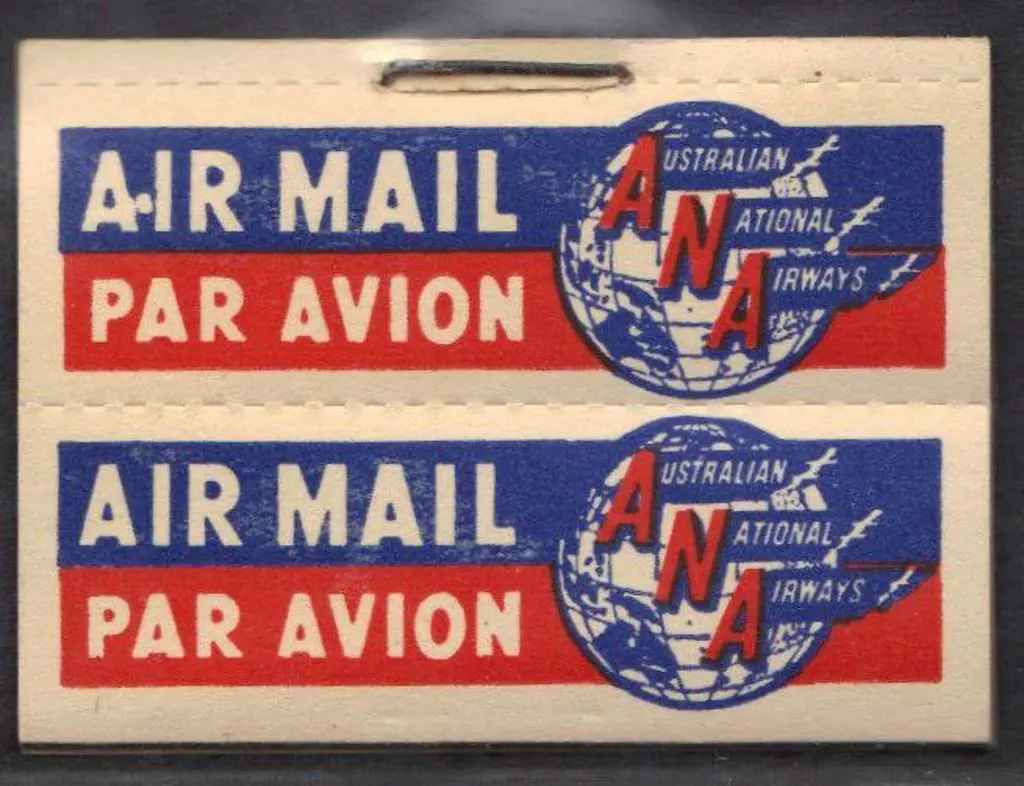 1930's Australian National Airways part Airmail ... Image 1++