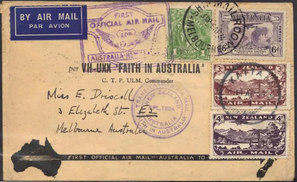 1934 (10th-14th April) Australia to New Zealand & ... Image 1++