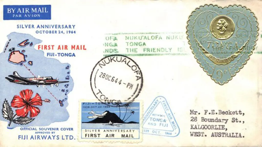 1964 (24-28th Oct) 25th Anniv commem flights Fiji ... Image 1++