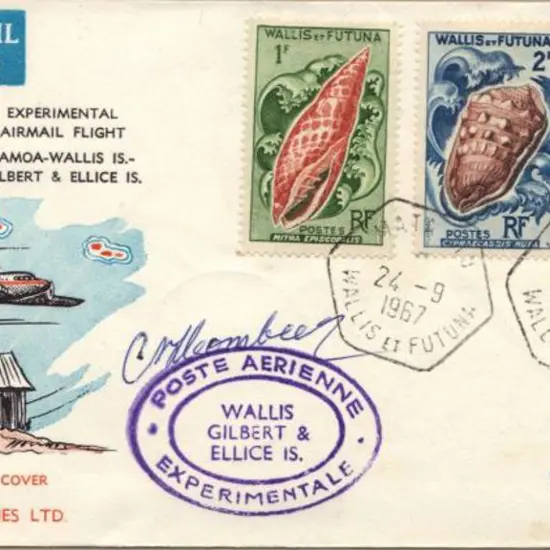 1967 (22nd-24th Sept) Experimental Airmail Flight ...