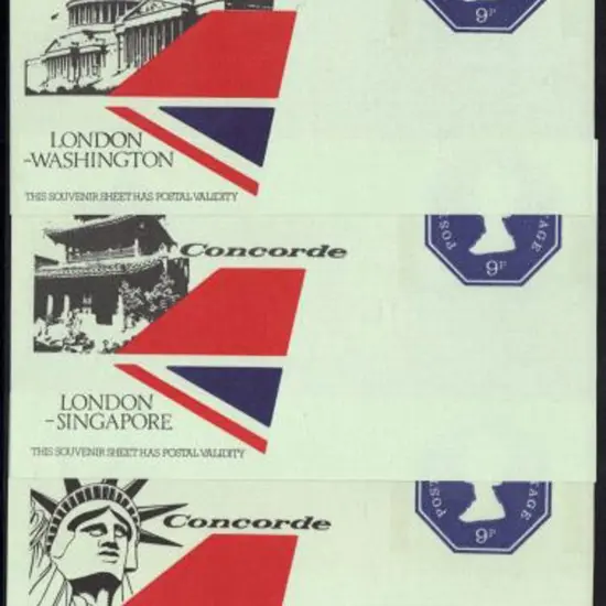 1970's 9d Great Britain Postage Paid labels for ...